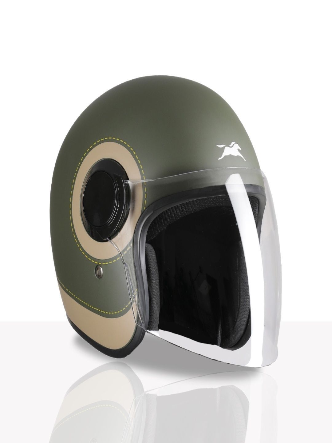 TVS Scratch Resistant Open Face Riding Helmet