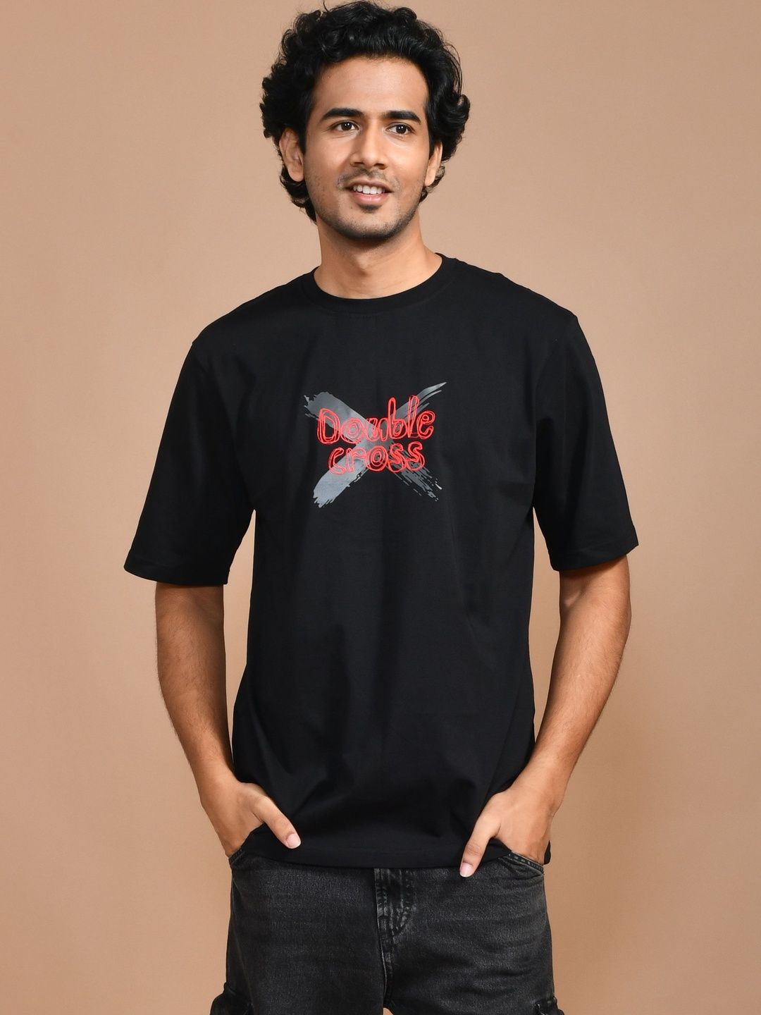 ACTEMEN Men Typography Printed T-shirt