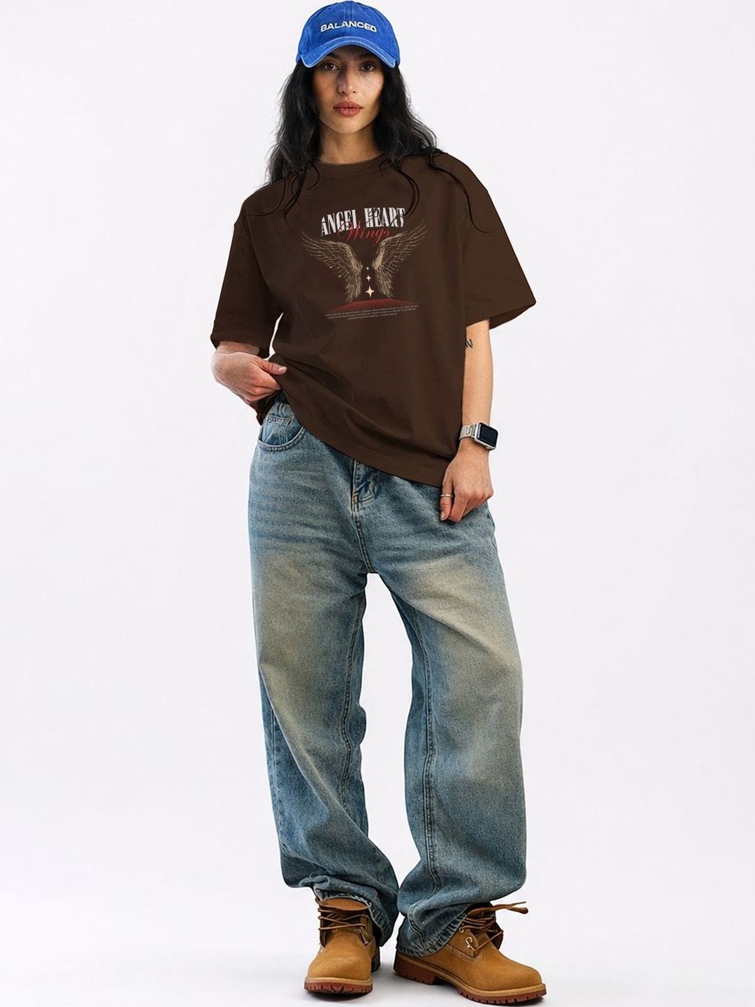 Roadster Women Printed Organic Cotton Blend T-shirt