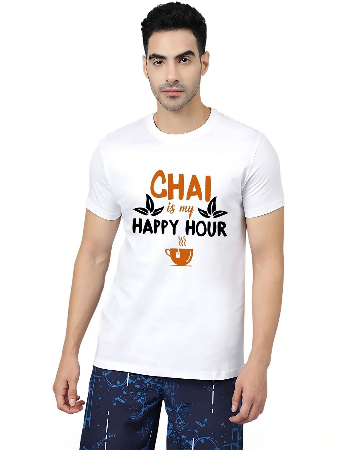 LH-Ladies Haat Men Typography Printed T-shirt
