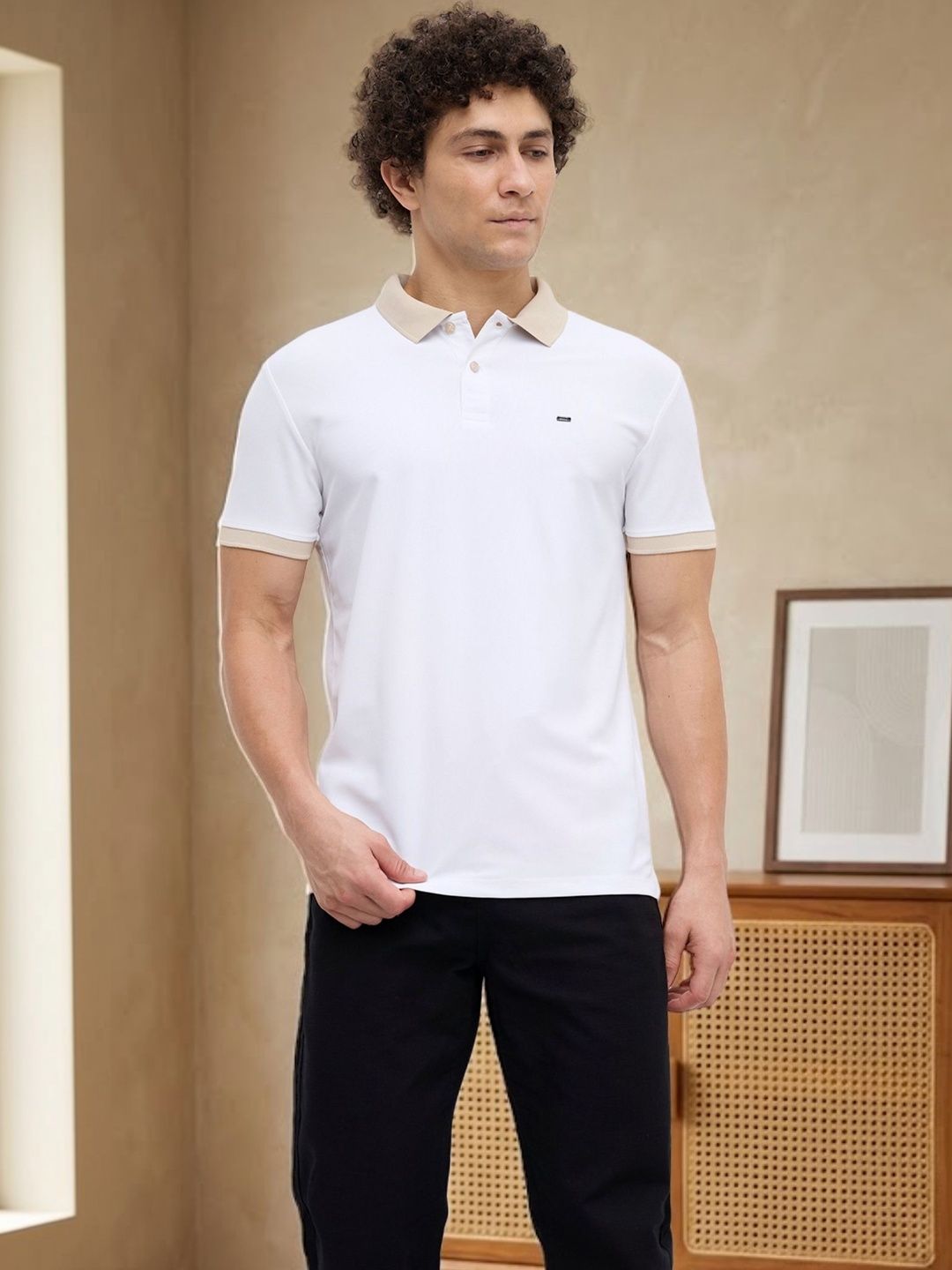 nostrum Polo Collar Short Sleeves Regular Fit Cotton T-shirt