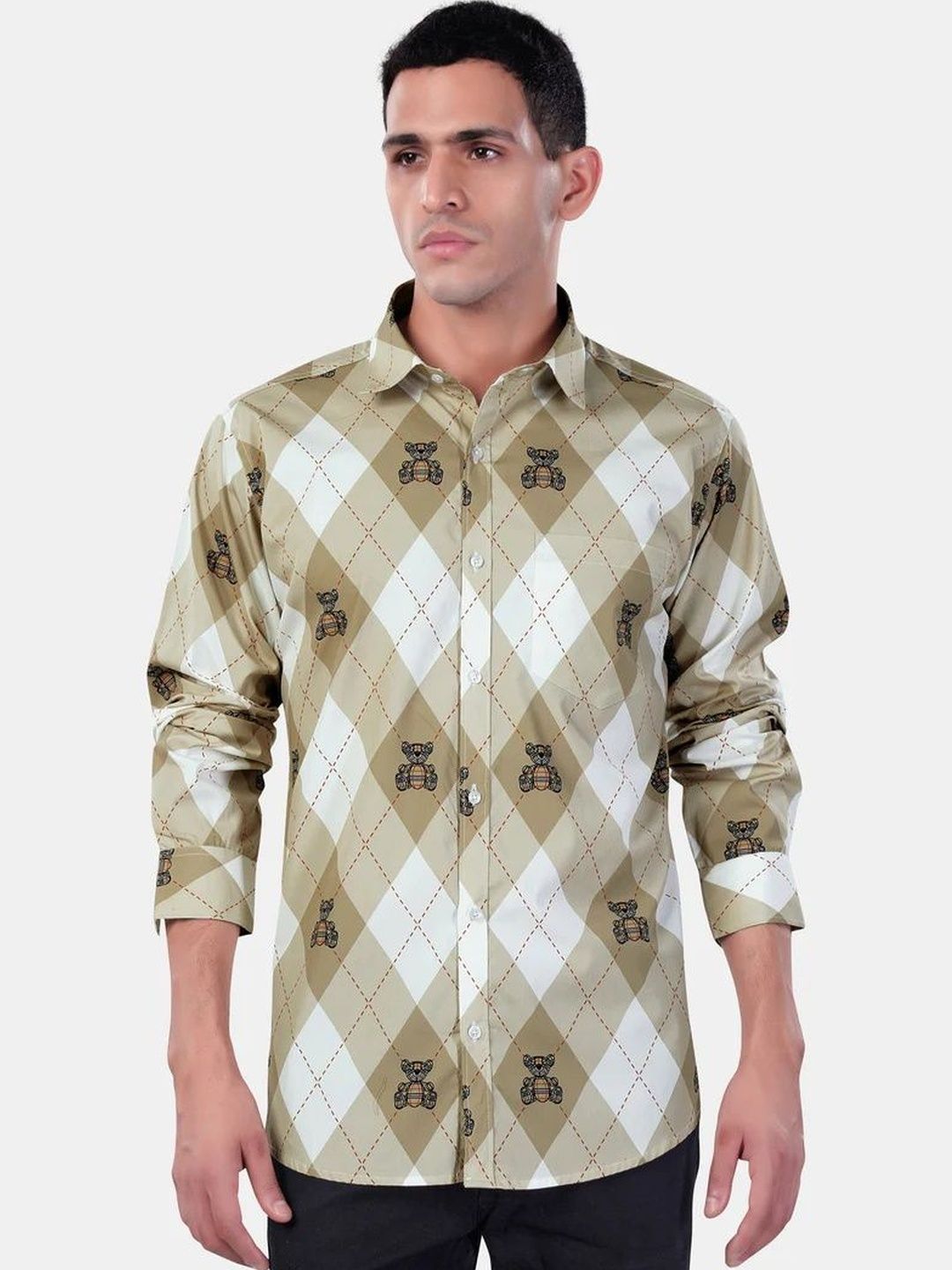 FRENCH CROWN Men Standard Printed Casual Shirt