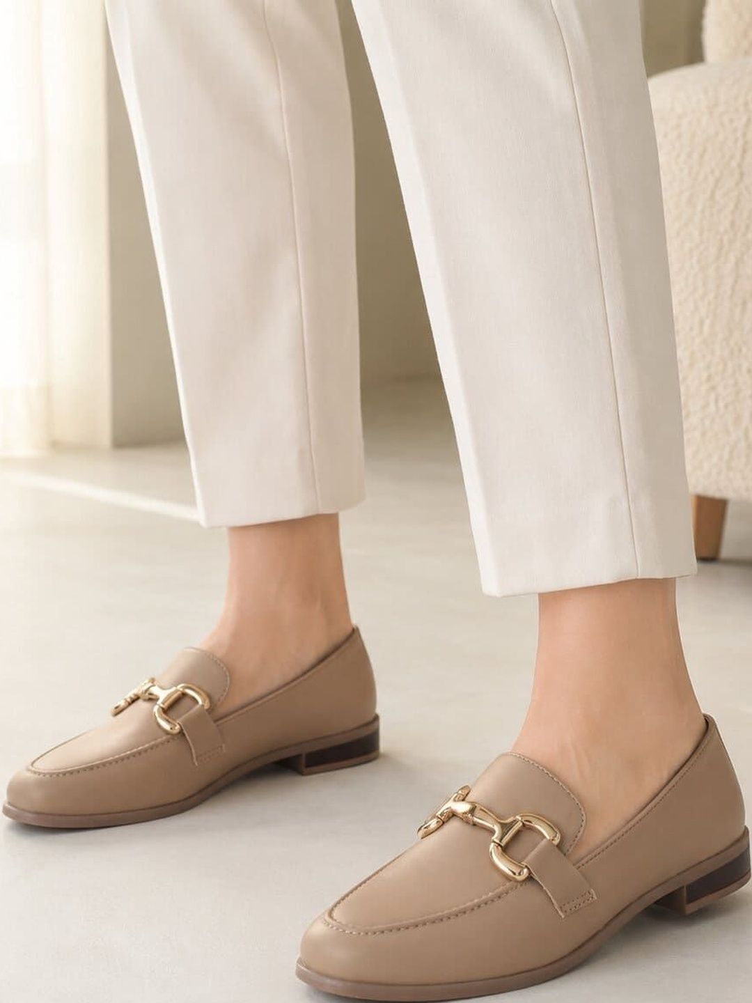 San Frissco Women Comfortable Cushioned Slip-On Formal Loafers