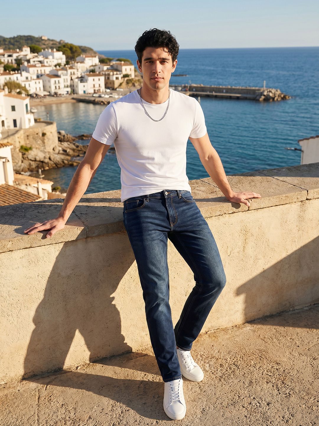 Mast & Harbour Men Slim Fit Stretchable Jeans