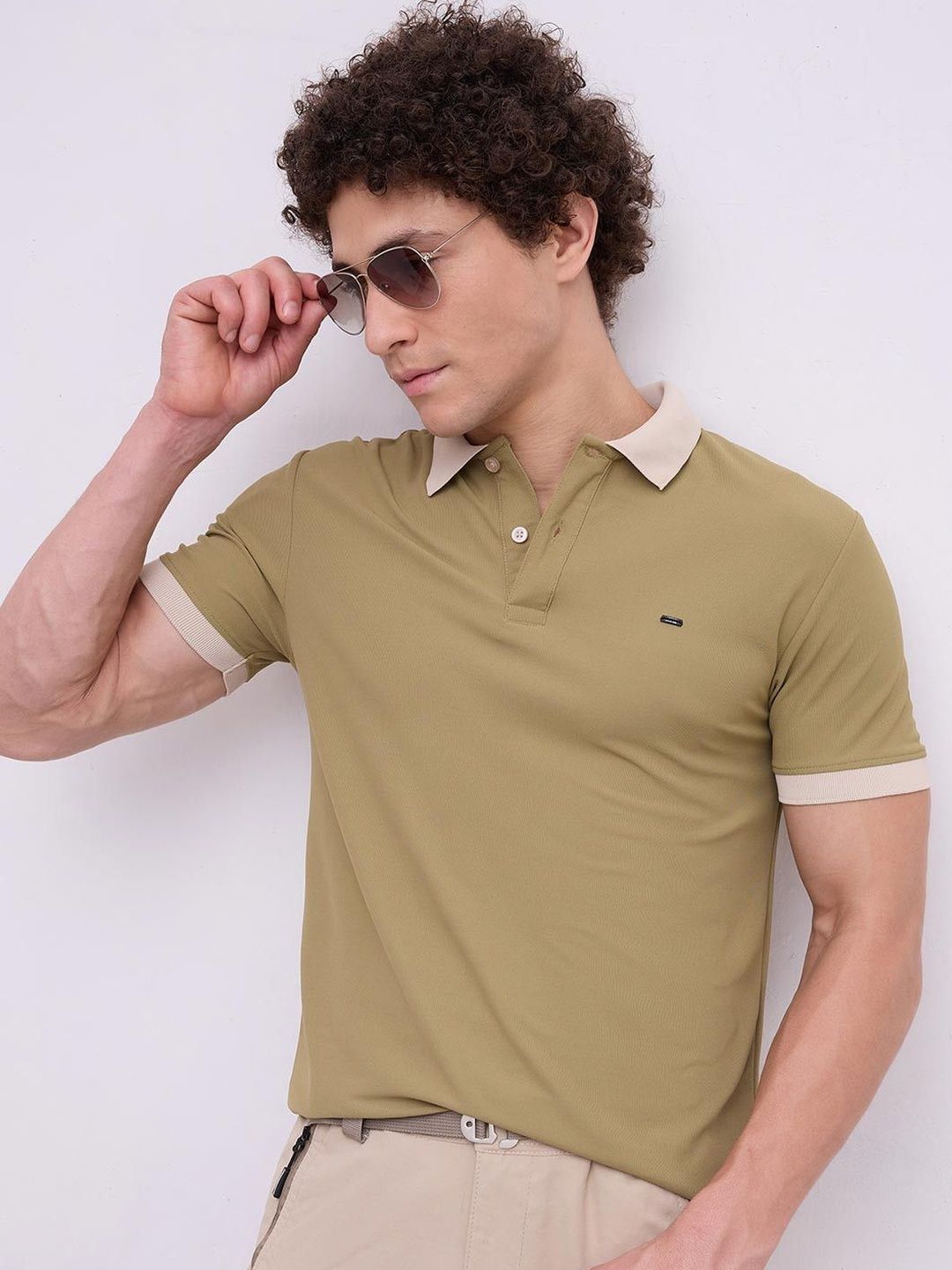 nostrum Polo Collar Short Sleeves Regular Fit Cotton T-shirt