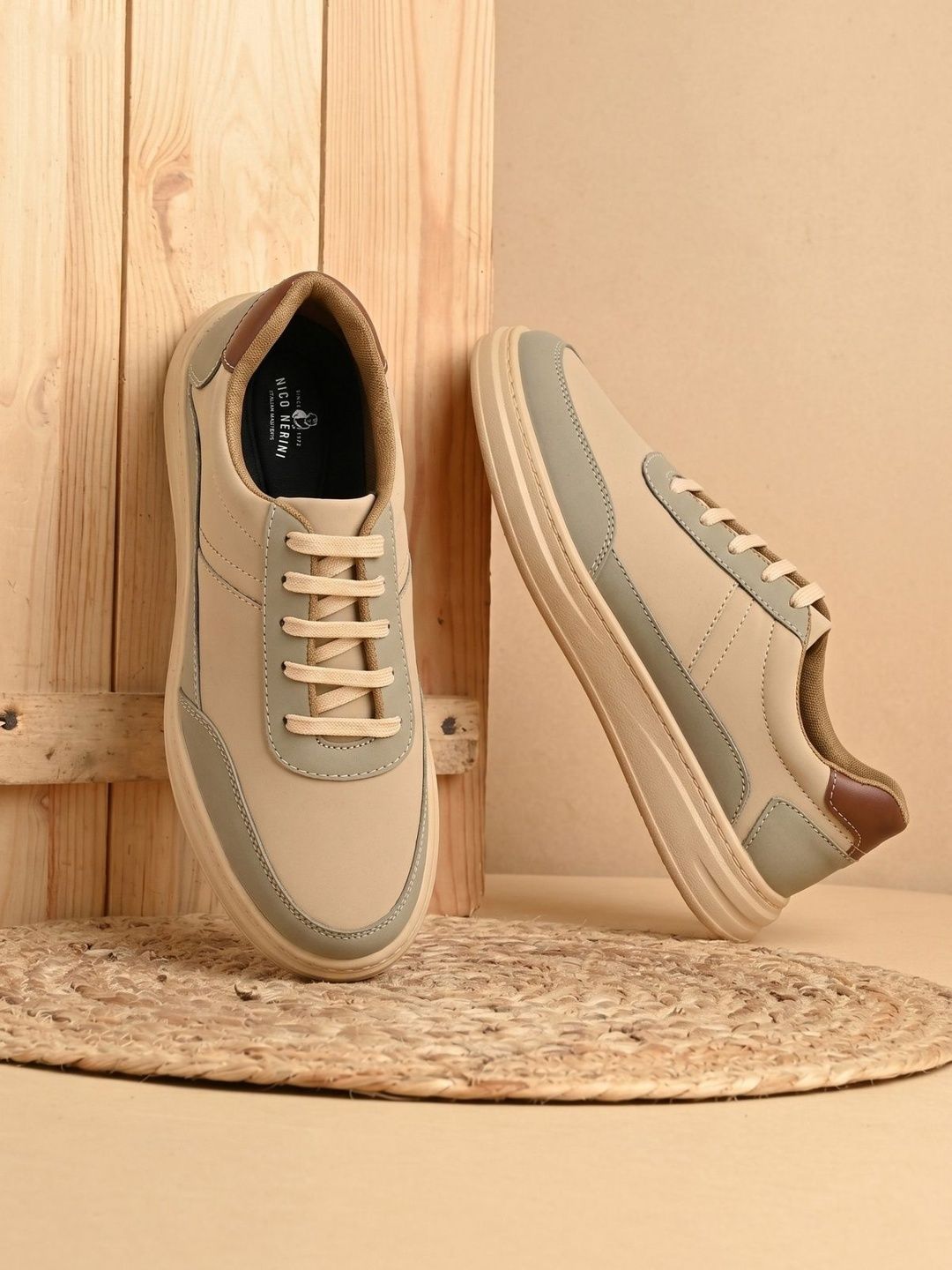 NICO NERINI Men Colourblocked Sneakers