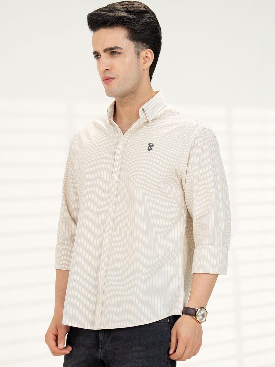 Red Tape Men Striped Casual Shirt