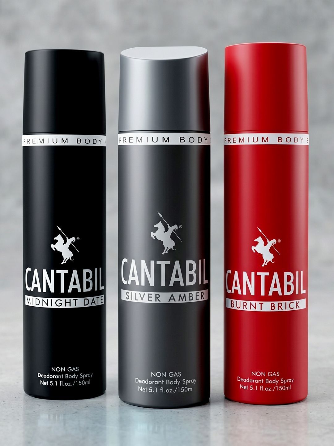 Cantabil Set Of 3 Long Lasting Deodorant - 150ml Each