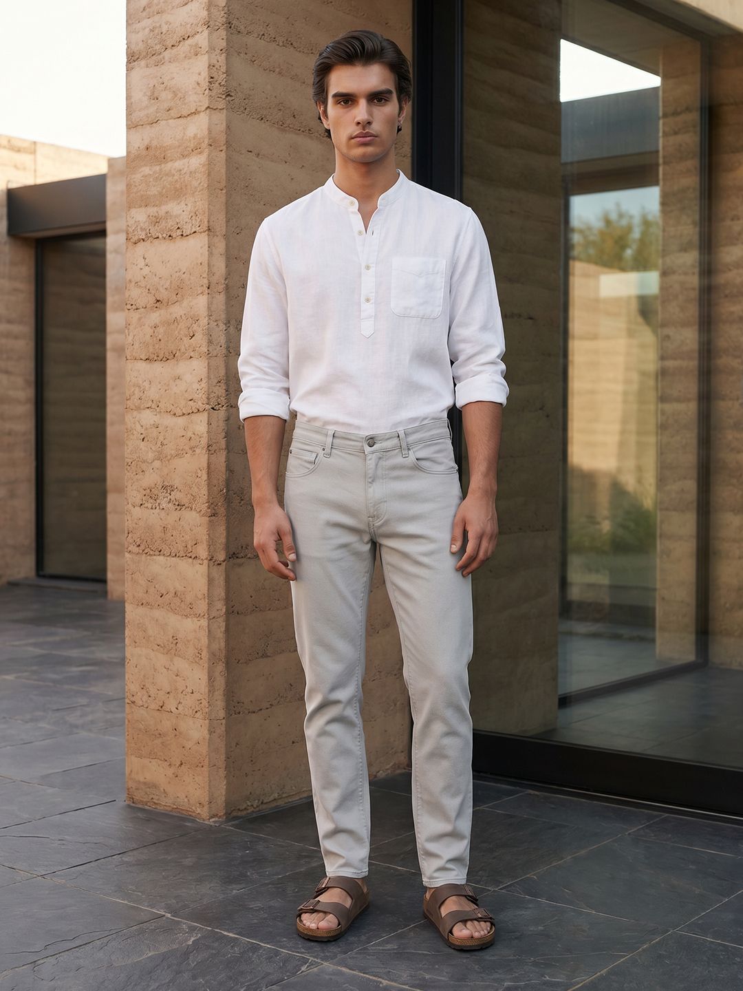 Mr Bowerbird Men Tapered Fit Stretchable Jeans