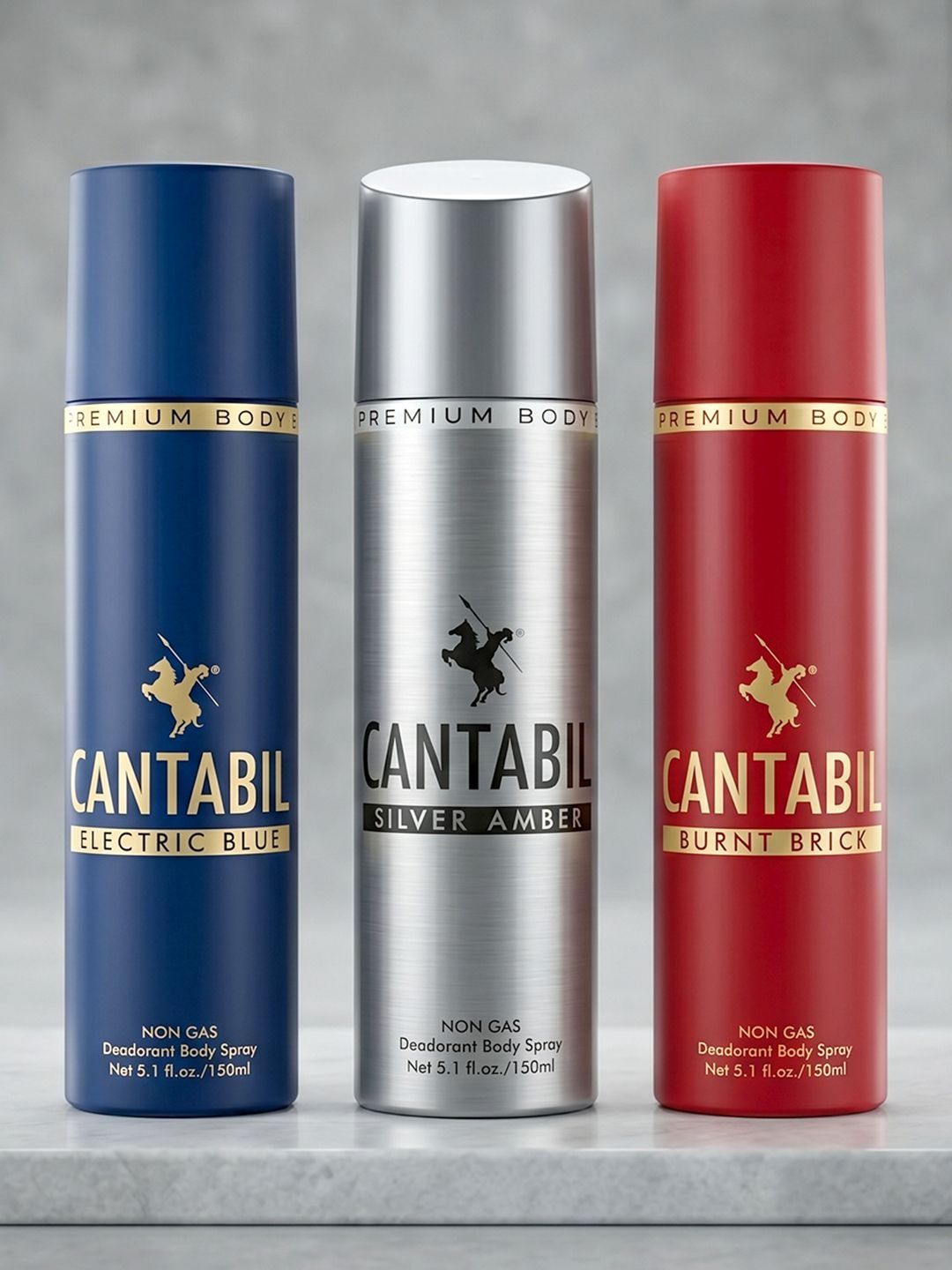 Cantabil Set Of 3 Long Lasting Deodorant - 150ml Each