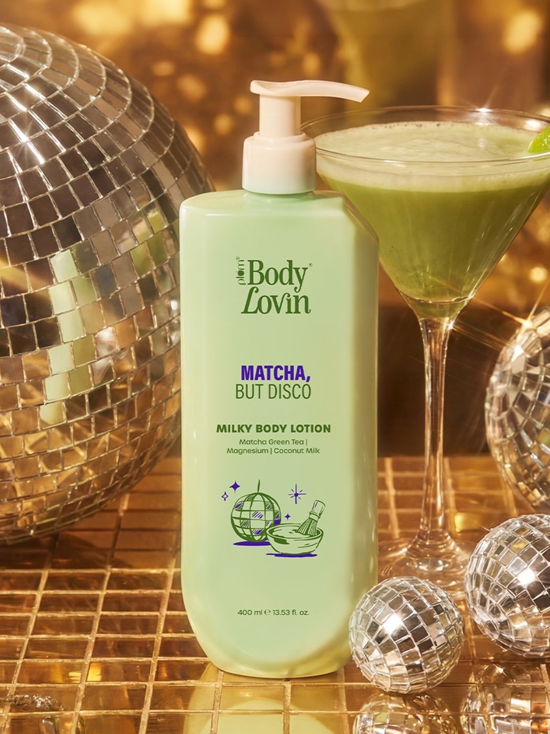 Plum Plum Matcha, But Disco Milky Body Lotion - 400 ml
