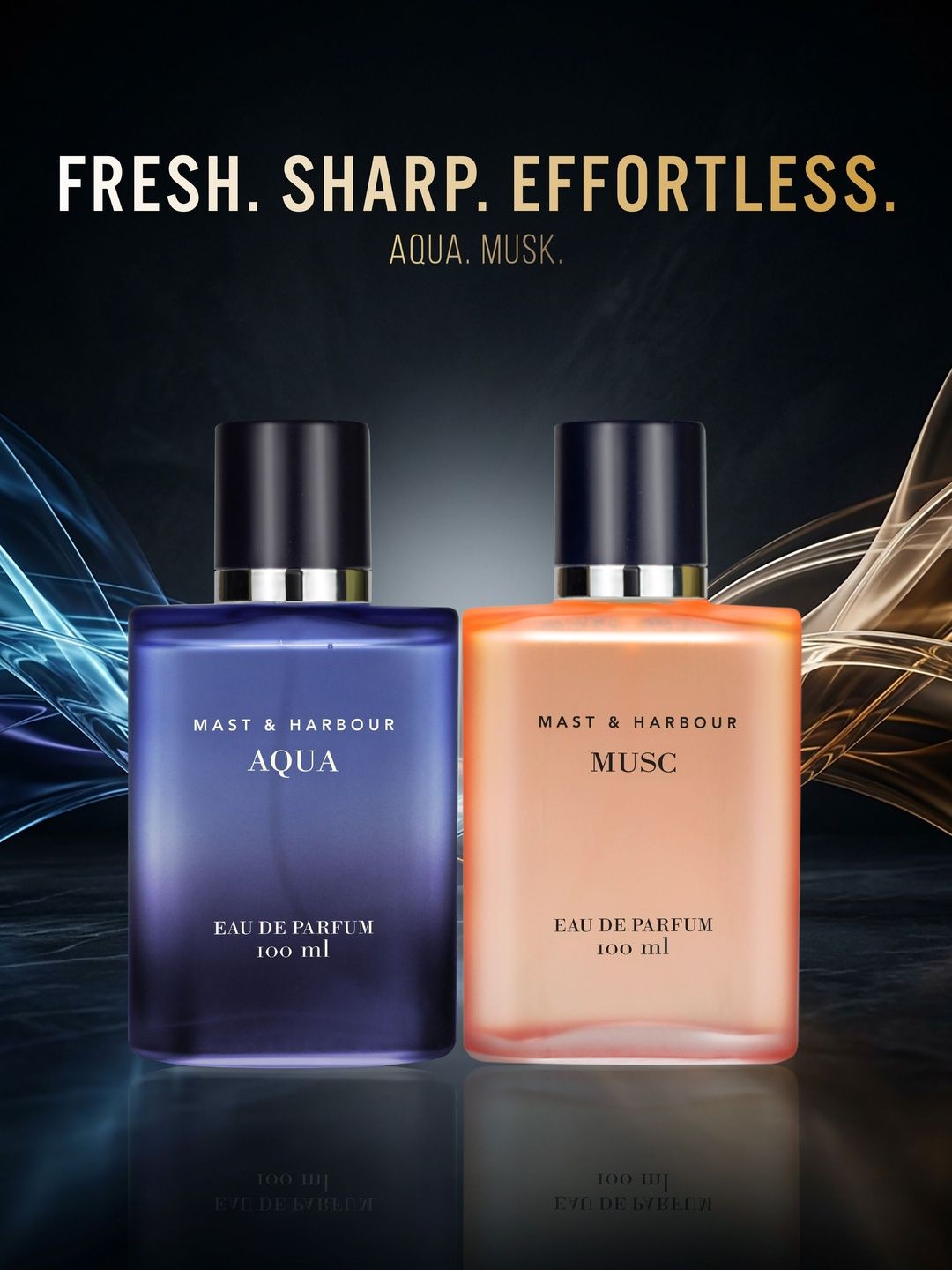 Mast & Harbour Men Aqua & Musc Long Lasting Eau De Parfum - 100 ml Each