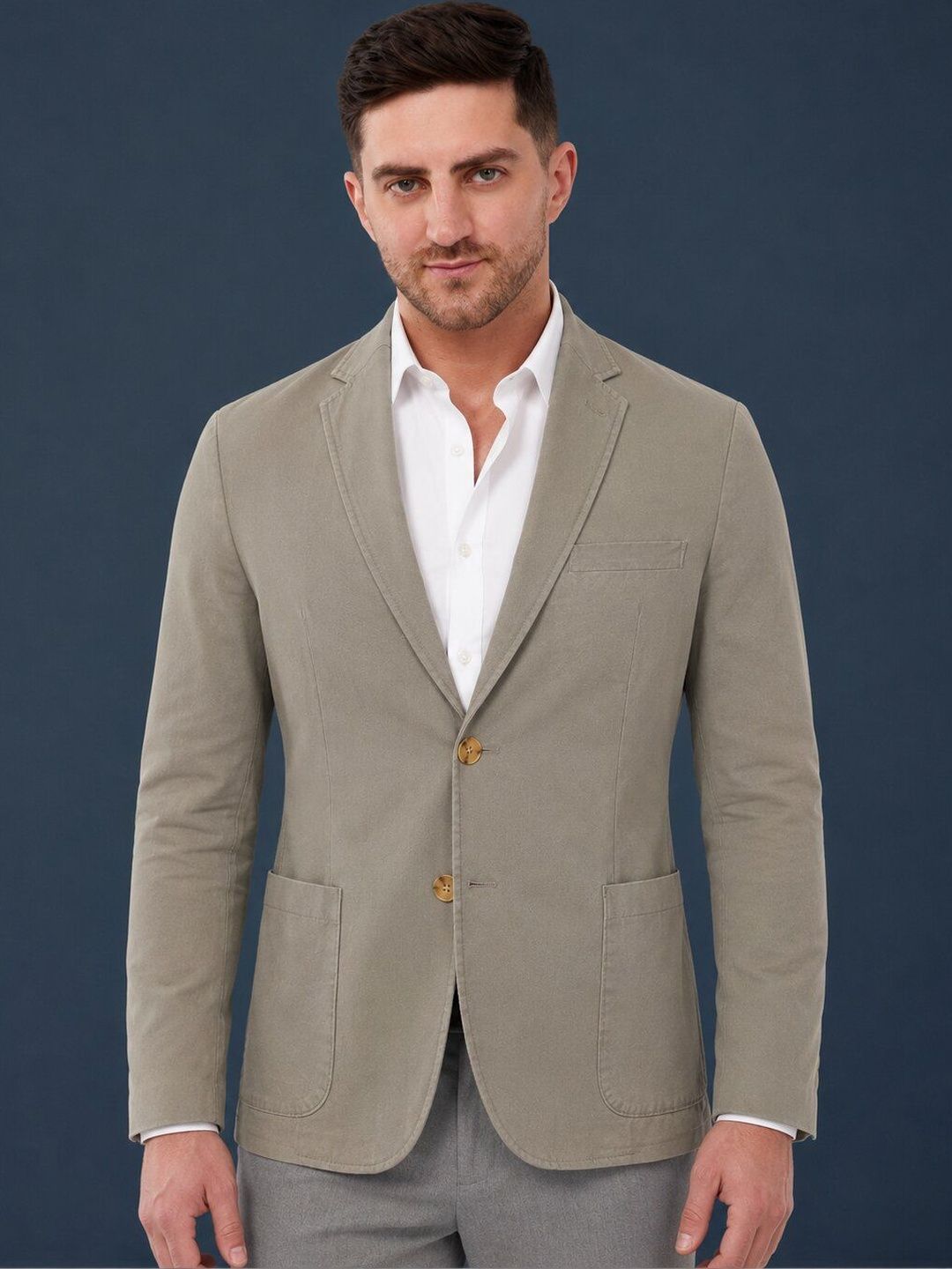 Integration Integration Notched Lapel Single-Breasted Blazer