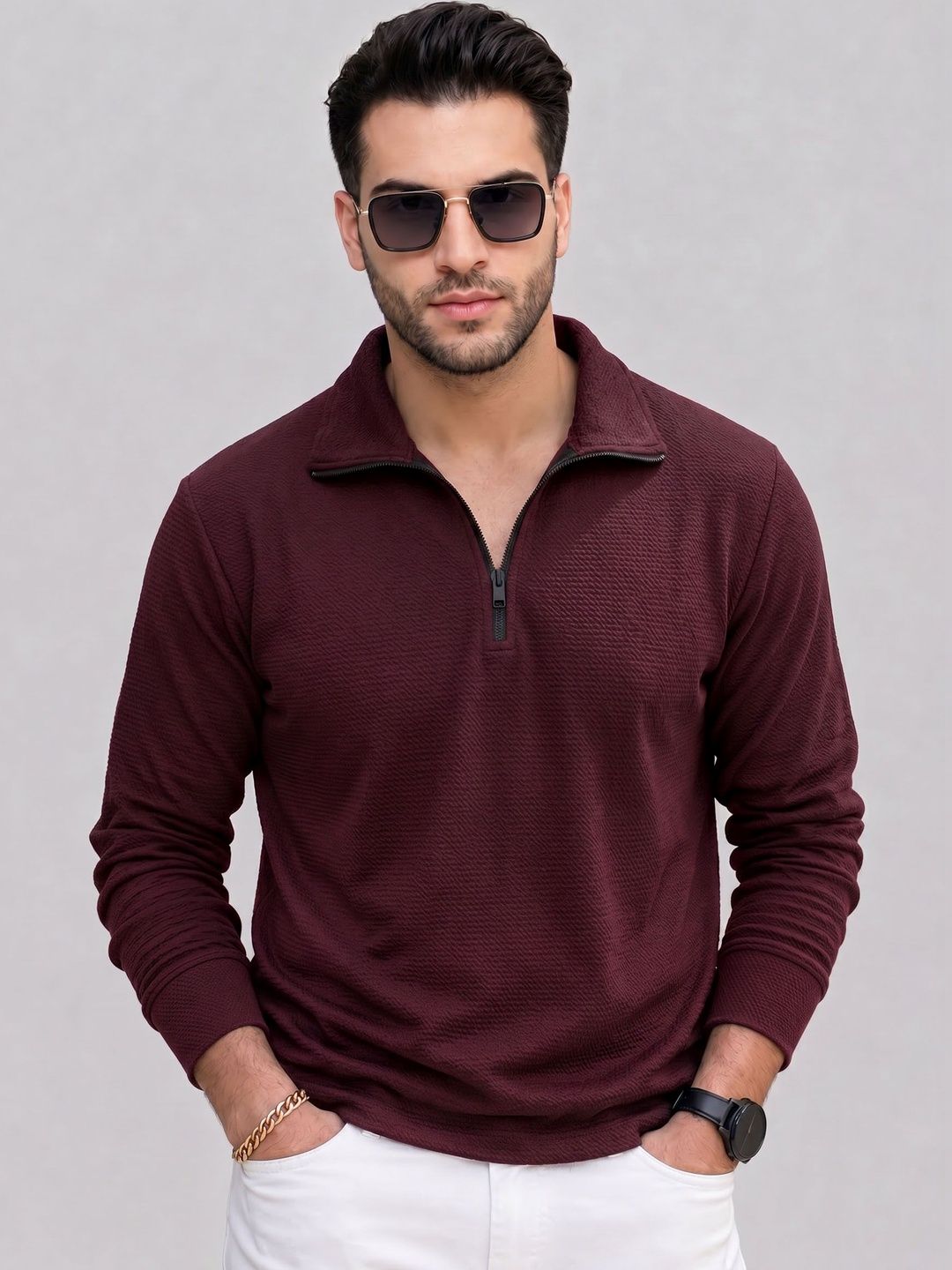 Moda Rapido Men Polo Collar T-shirt