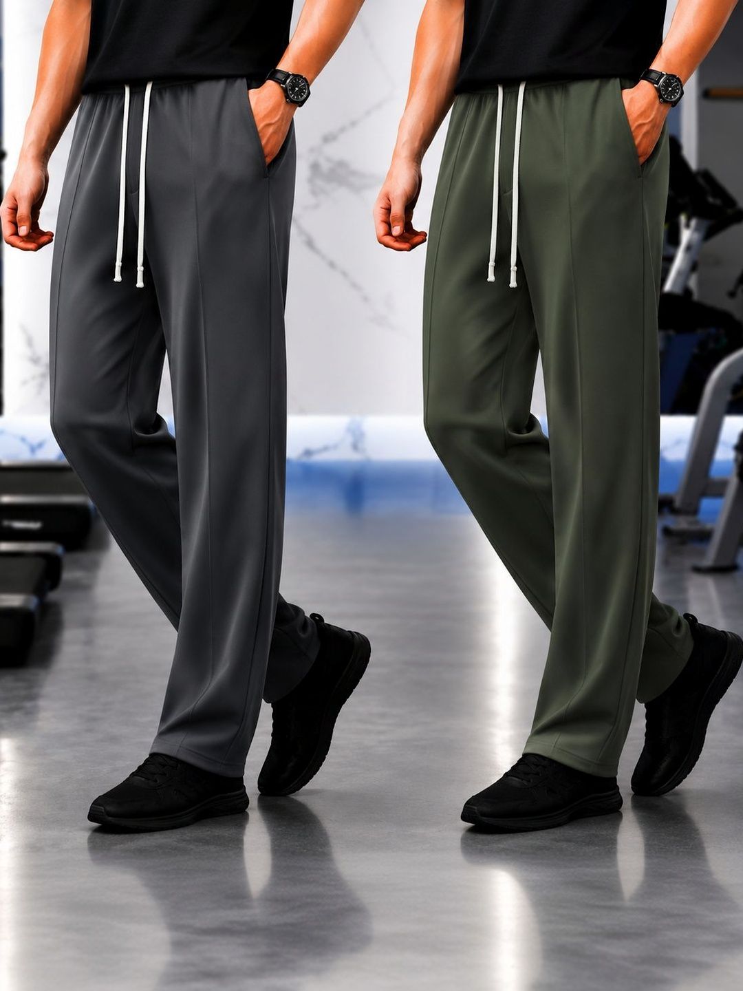 MACK JONNEY Men Pack of 2 Regular Fit Training Track Pants