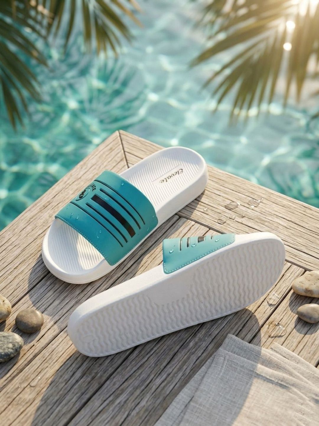ELEVATE STEPS Men Printed Sliders