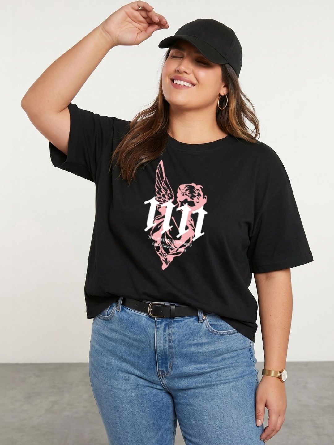 Toodle Plus Plus Size Women Printed T-shirt