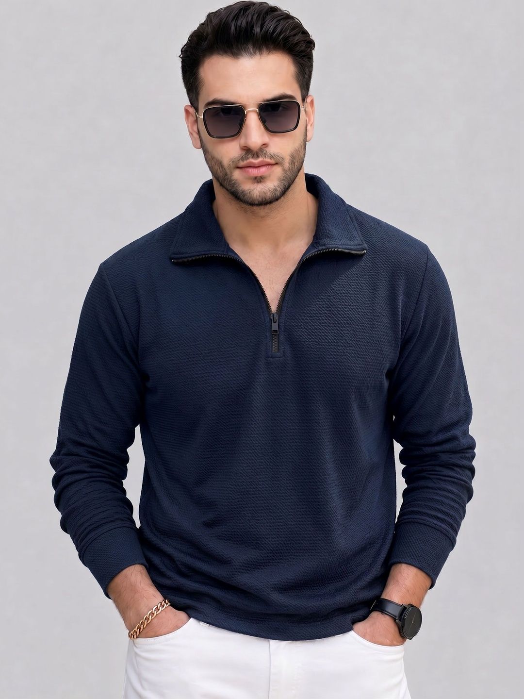 Moda Rapido Men Polo Collar T-shirt
