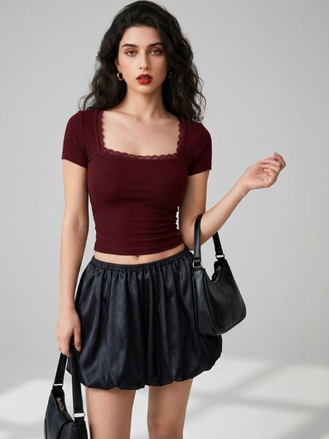 Moda Rapido Ruffles Crop Top