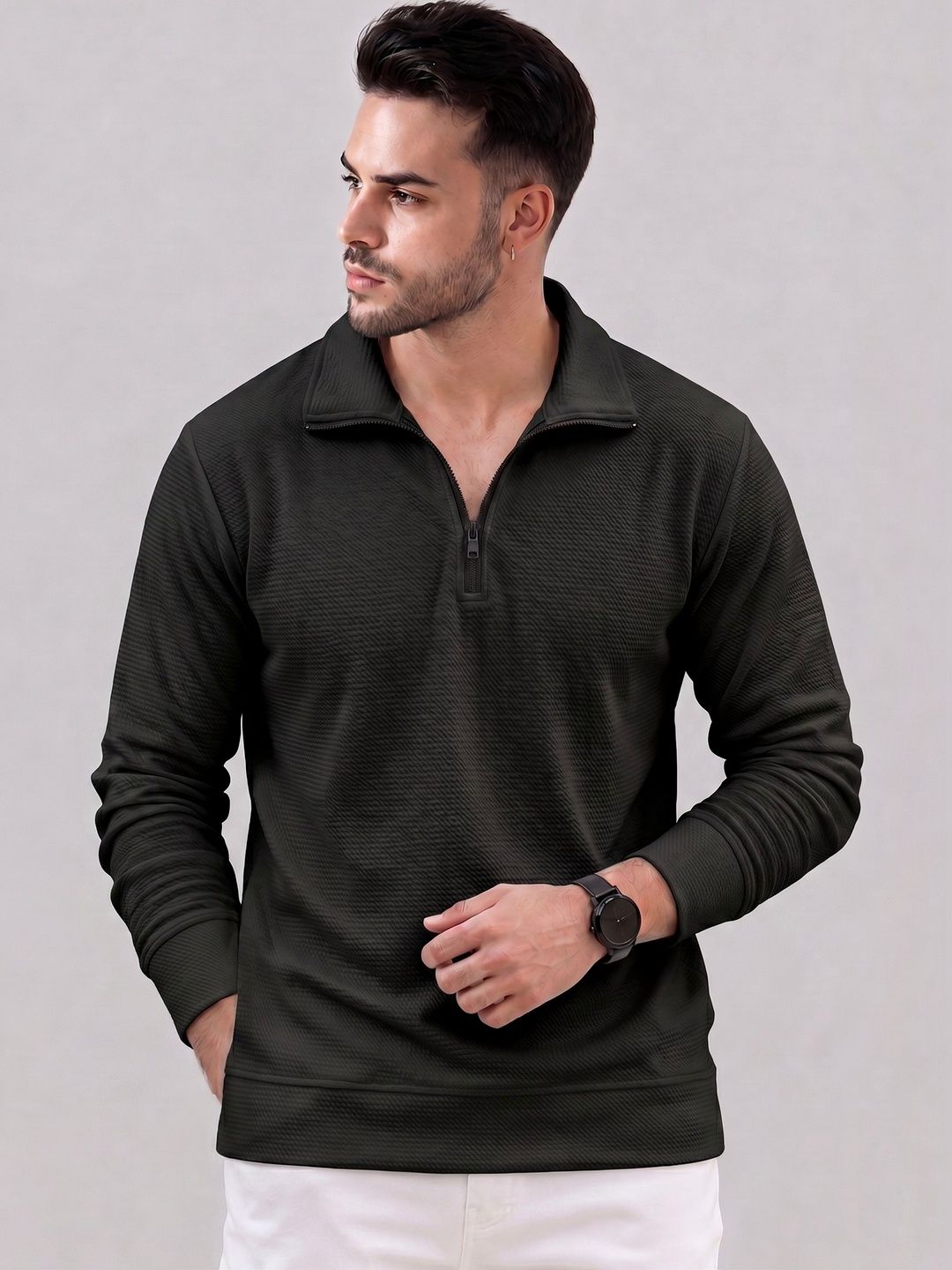 Mast & Harbour Men Polo Collar T-shirt