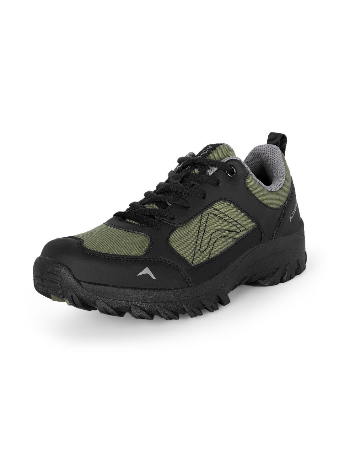 Adventra Sports Men Olive Green Low Top Hiking Shoes with AntiSkid Rubber Sole EH500