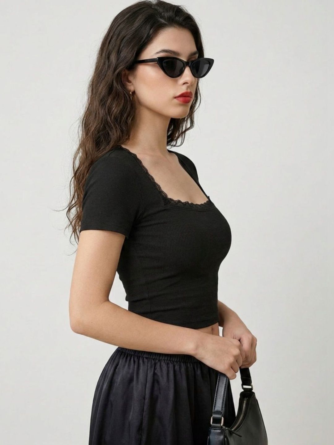 Moda Rapido Ruffles Crop Top