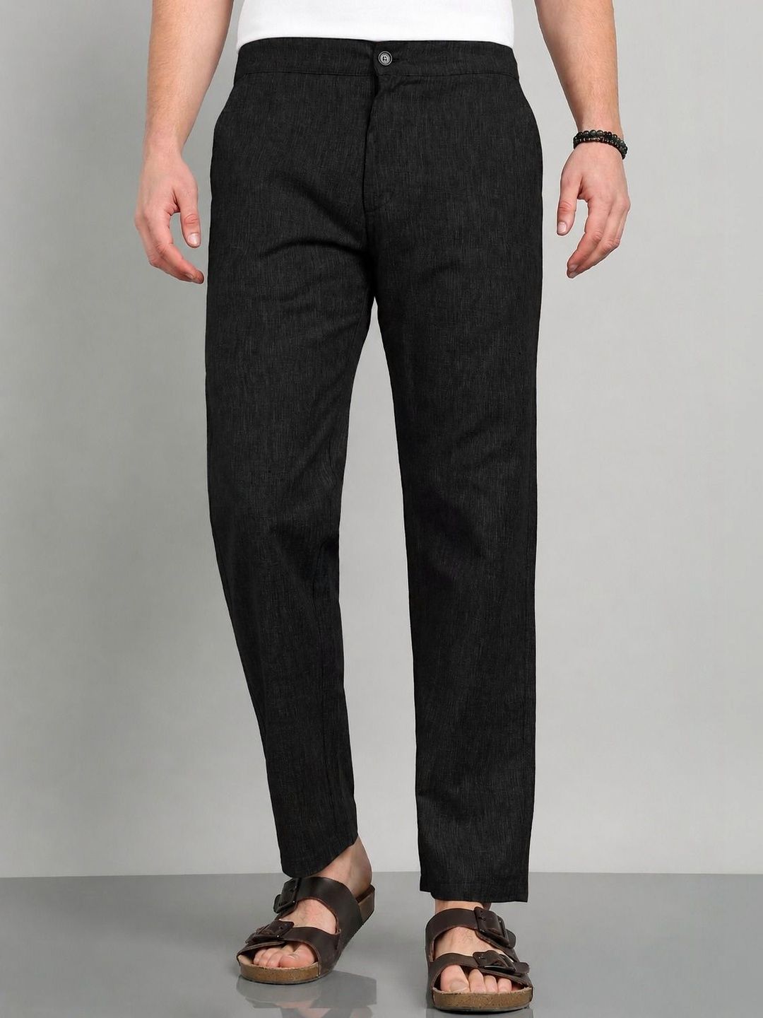 BROWN BROTHERS Men Slim Fit Trousers