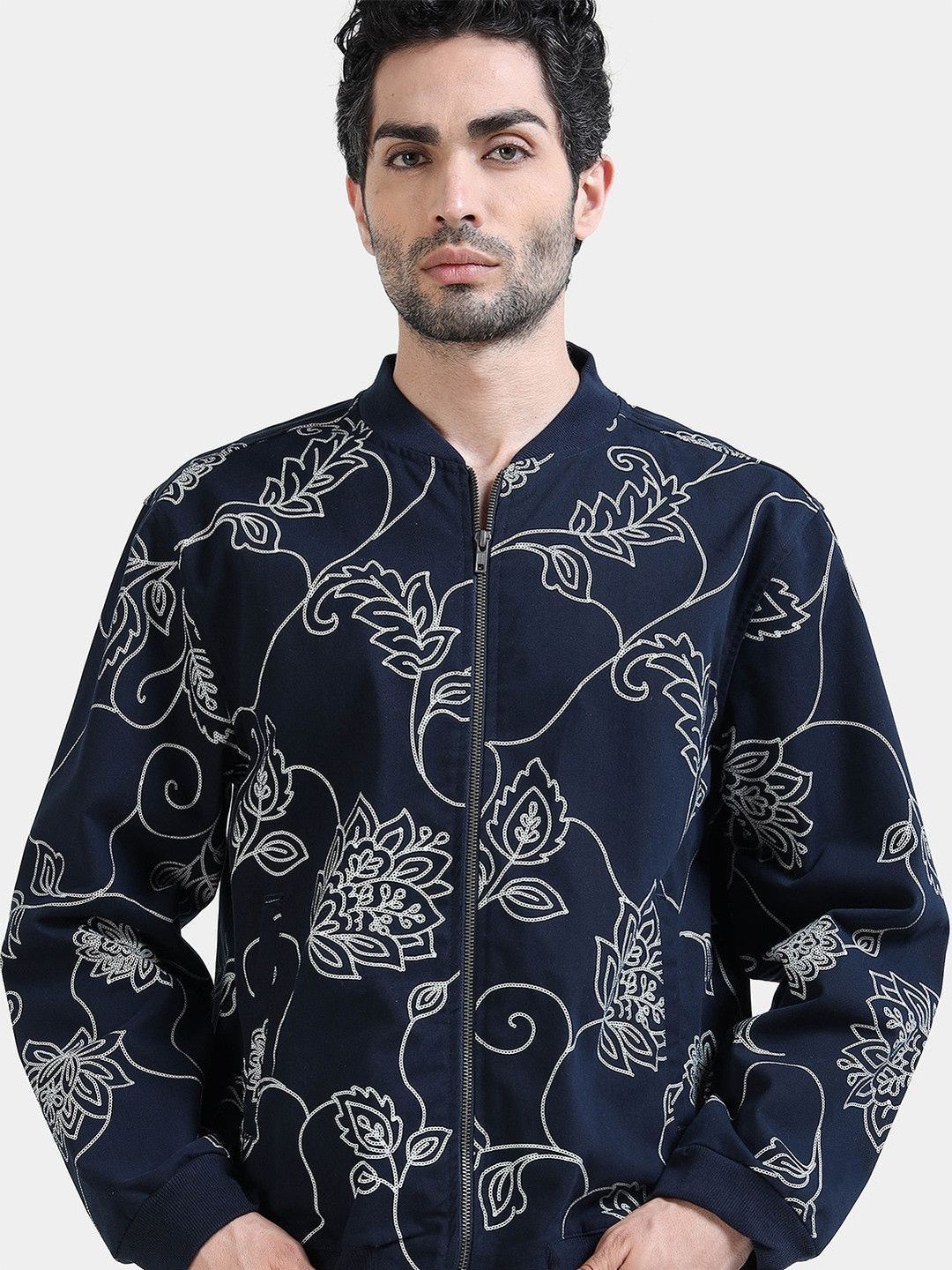 StitchX StitchX Men Printed Bomber Jacket