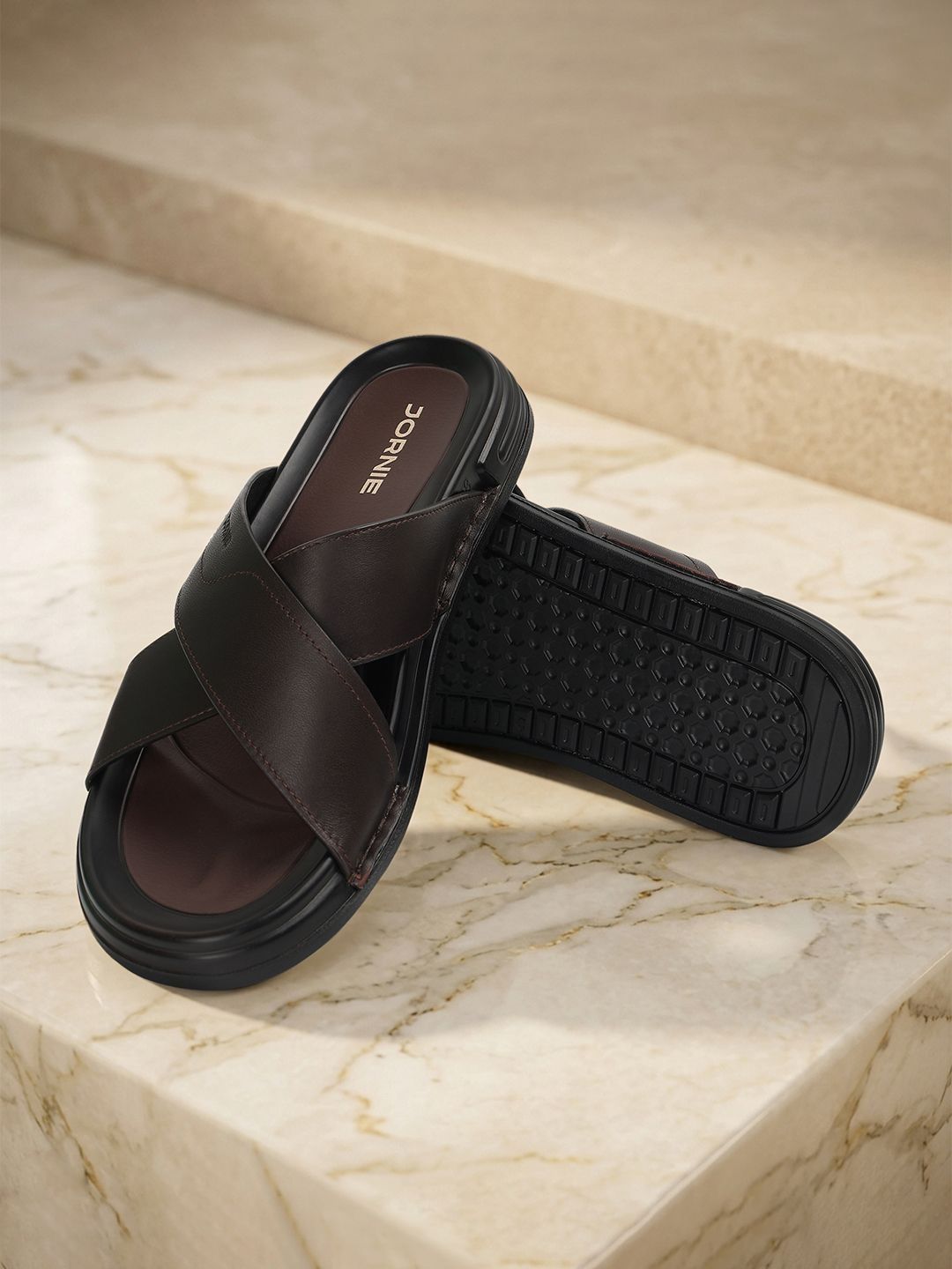 JORNIE Men Leather Sandals