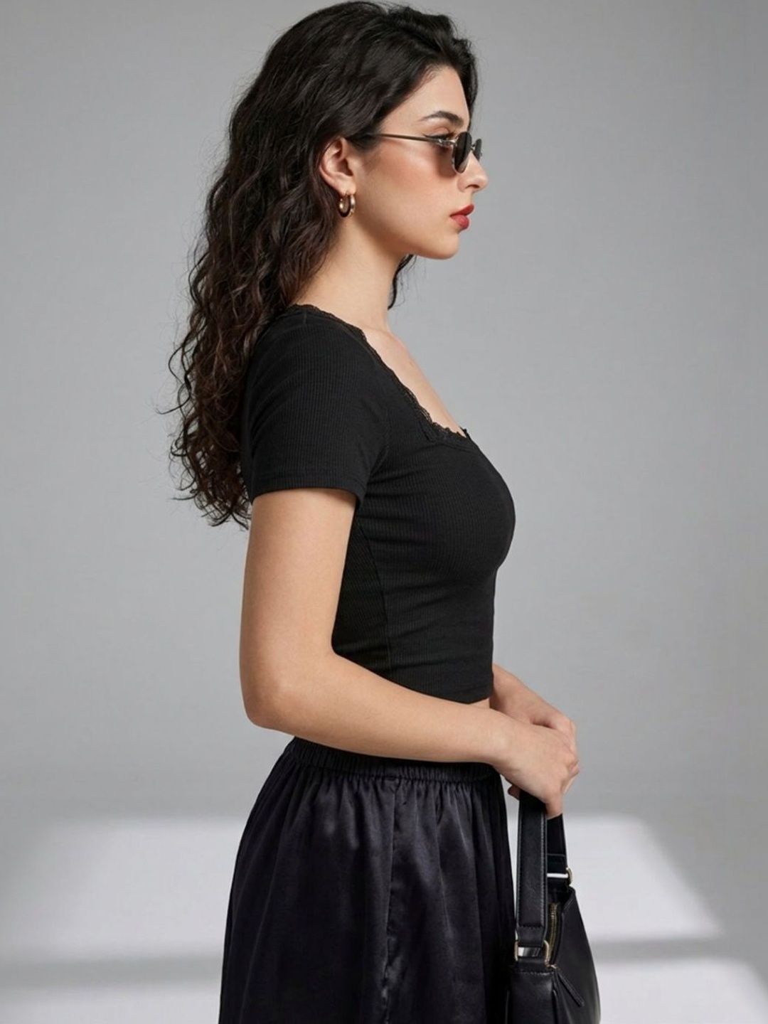 SZN SZN Ruffles Crop Top