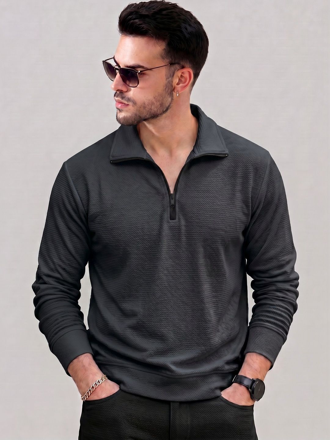 Mast & Harbour Men Polo Collar T-shirt