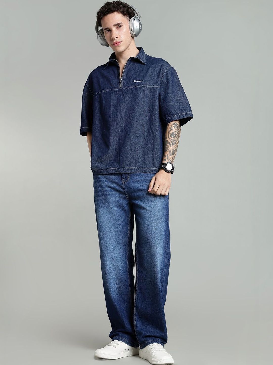 FOUL CHILD Men Light Fade Jeans - Baggy