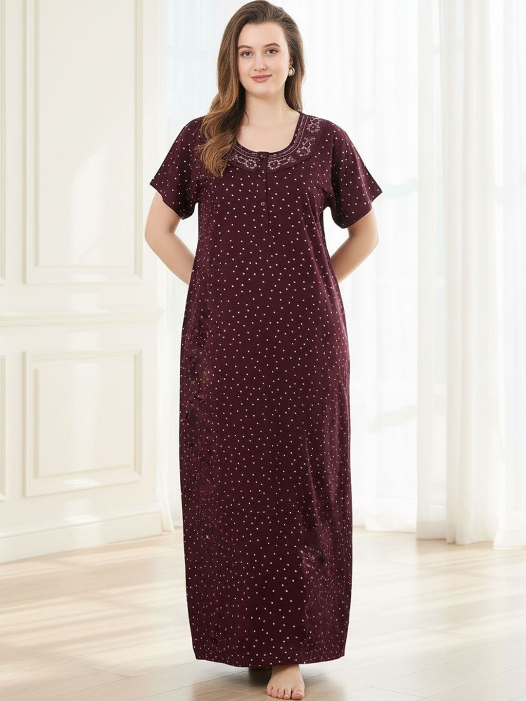 Cloud Soft Cloud Soft Printed Maxi Nightdress