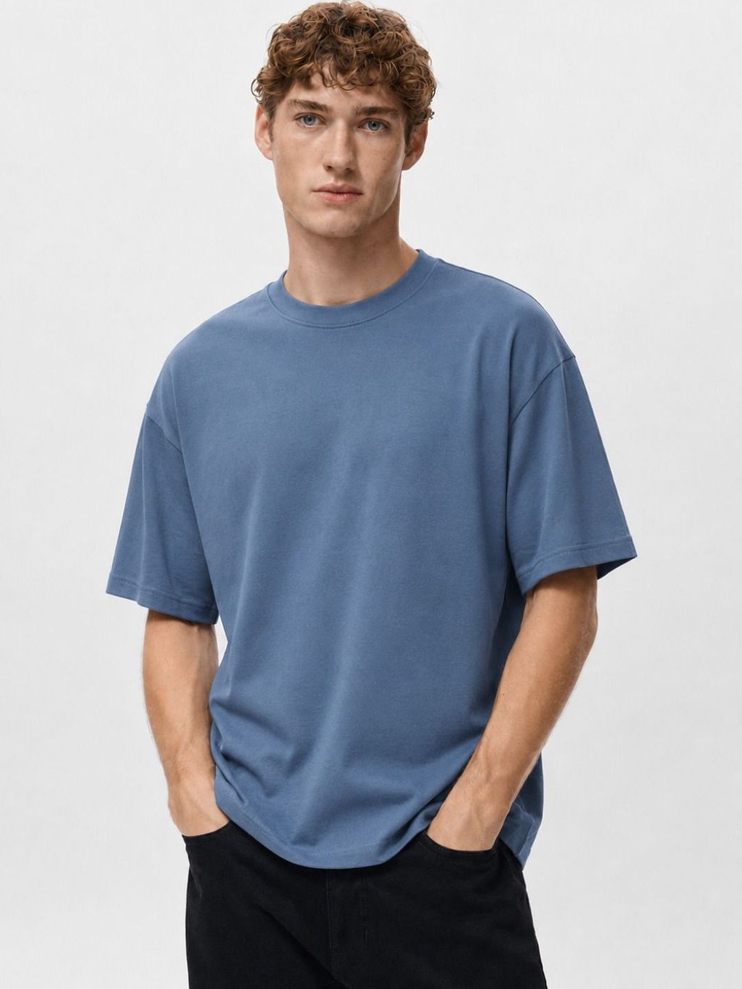 Alan Jones Drop-Shoulder Sleeves Pure Cotton Oversized T-shirt
