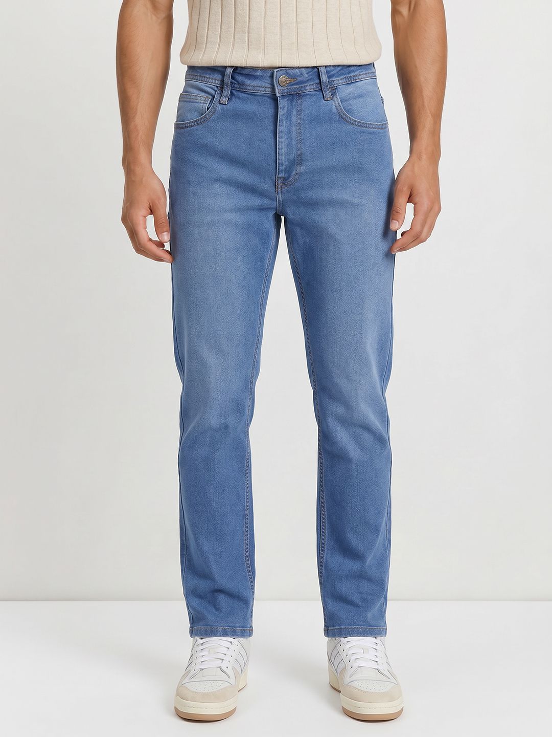 Roadster The Roadster Life Co. Men Straight Fit Light Fade Stretchable Jeans