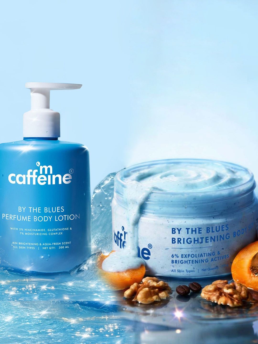 MCaffeine MCaffeine By The Blues Body Care Duo - Body Scrub 175g & Body Lotion 300ml