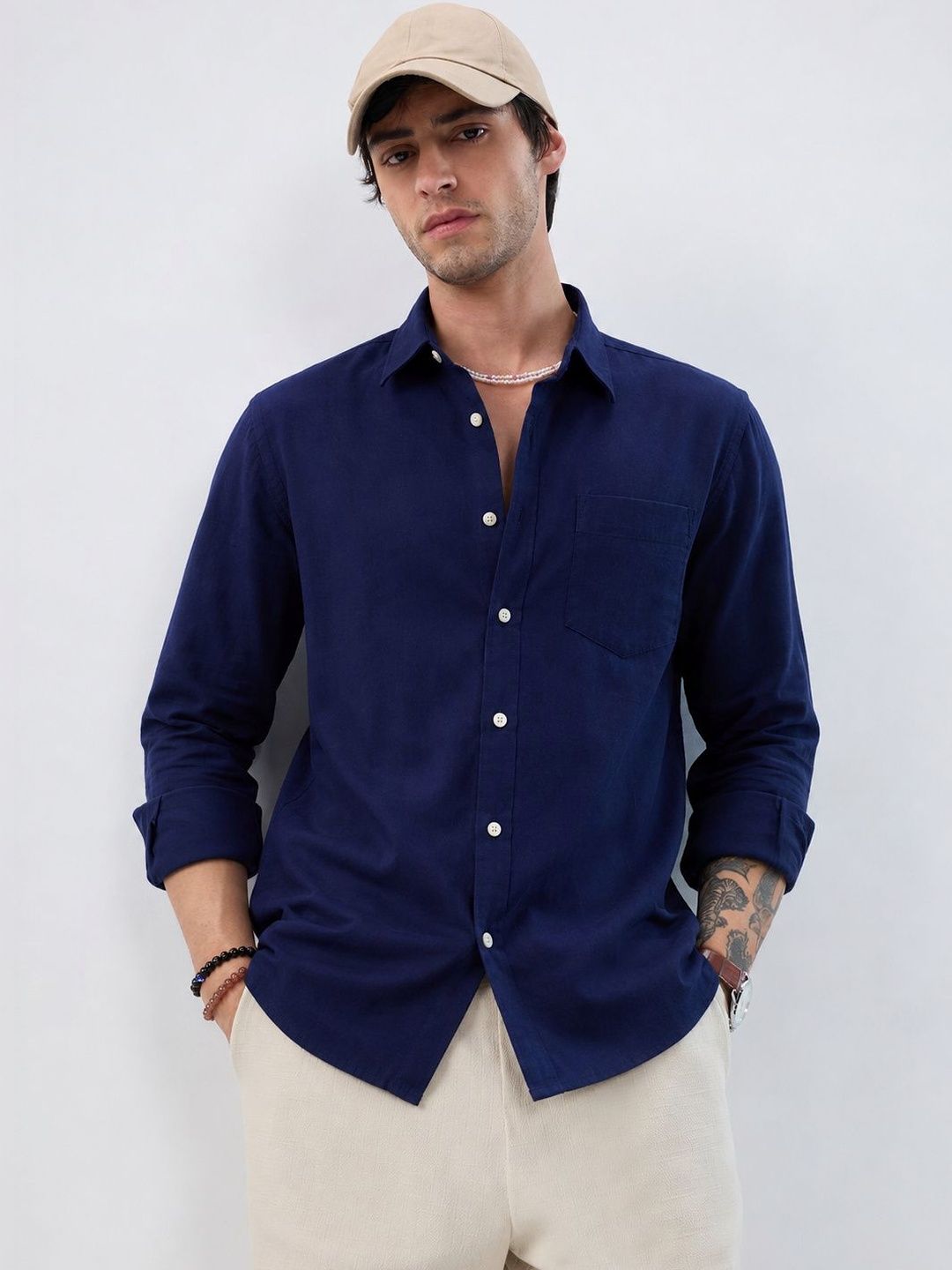 NETTO UOMO Men Casual Shirt