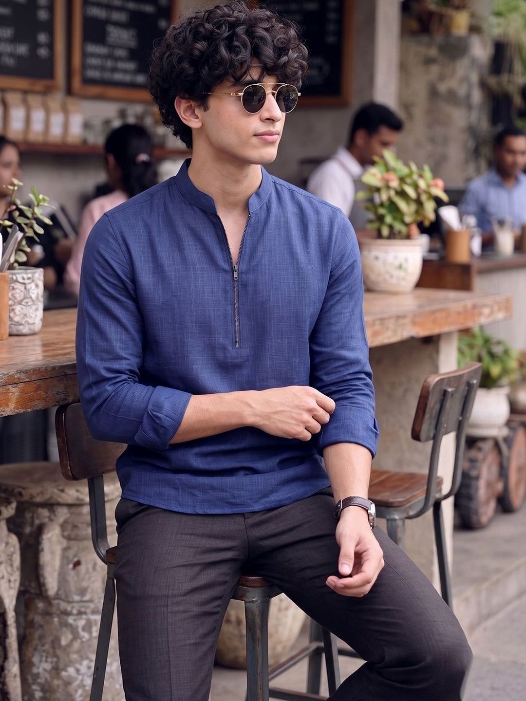 RAY LIGHT Men Kurta