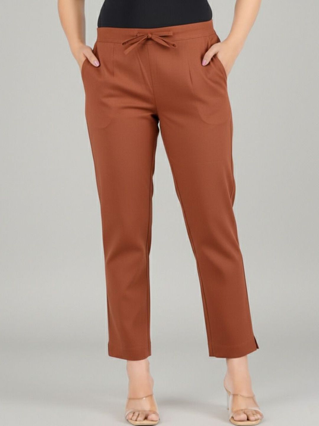 Moirai Women Relaxed Easy Wash Pleated Trousers
