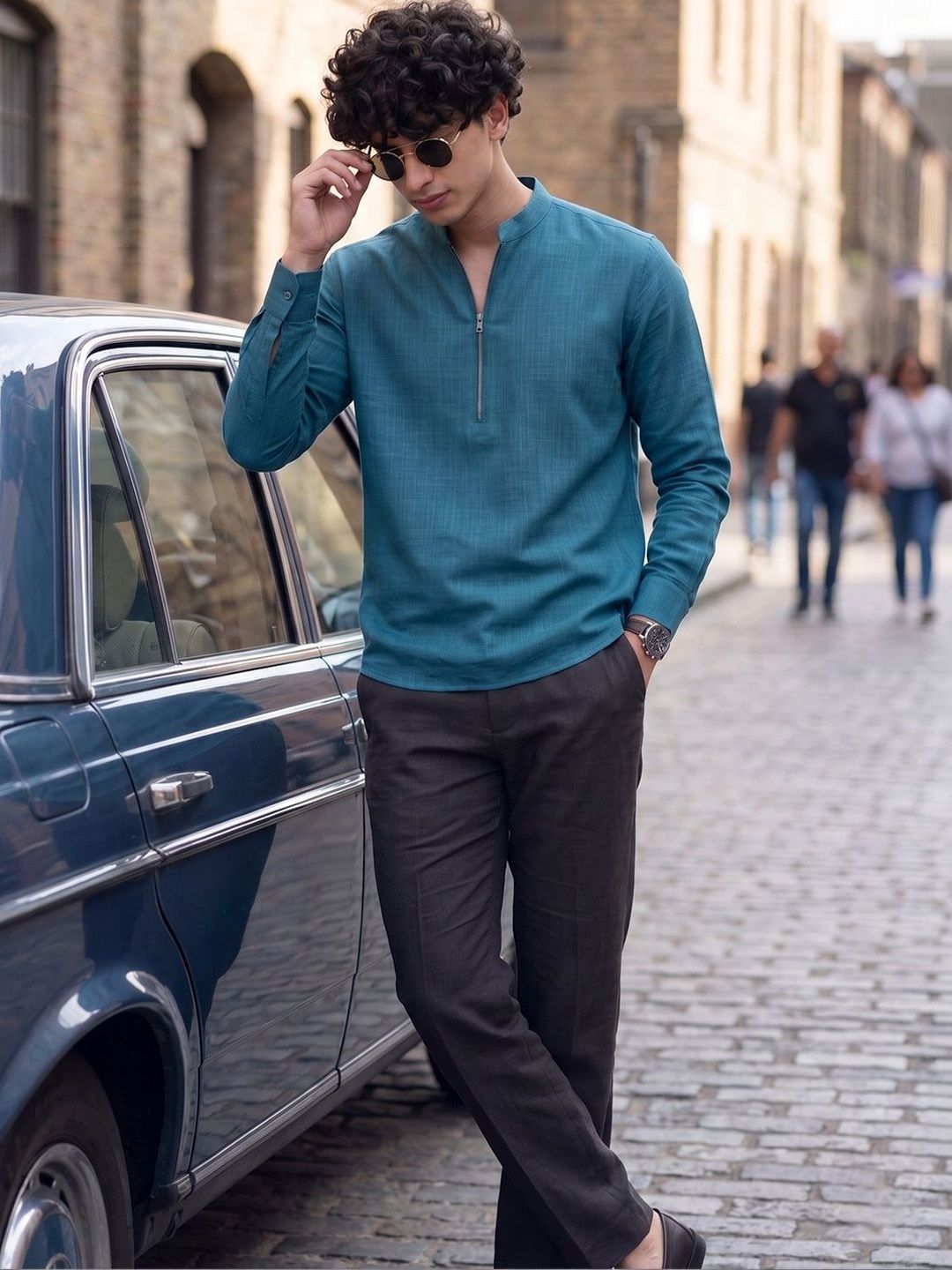 RAY LIGHT Men Kurta