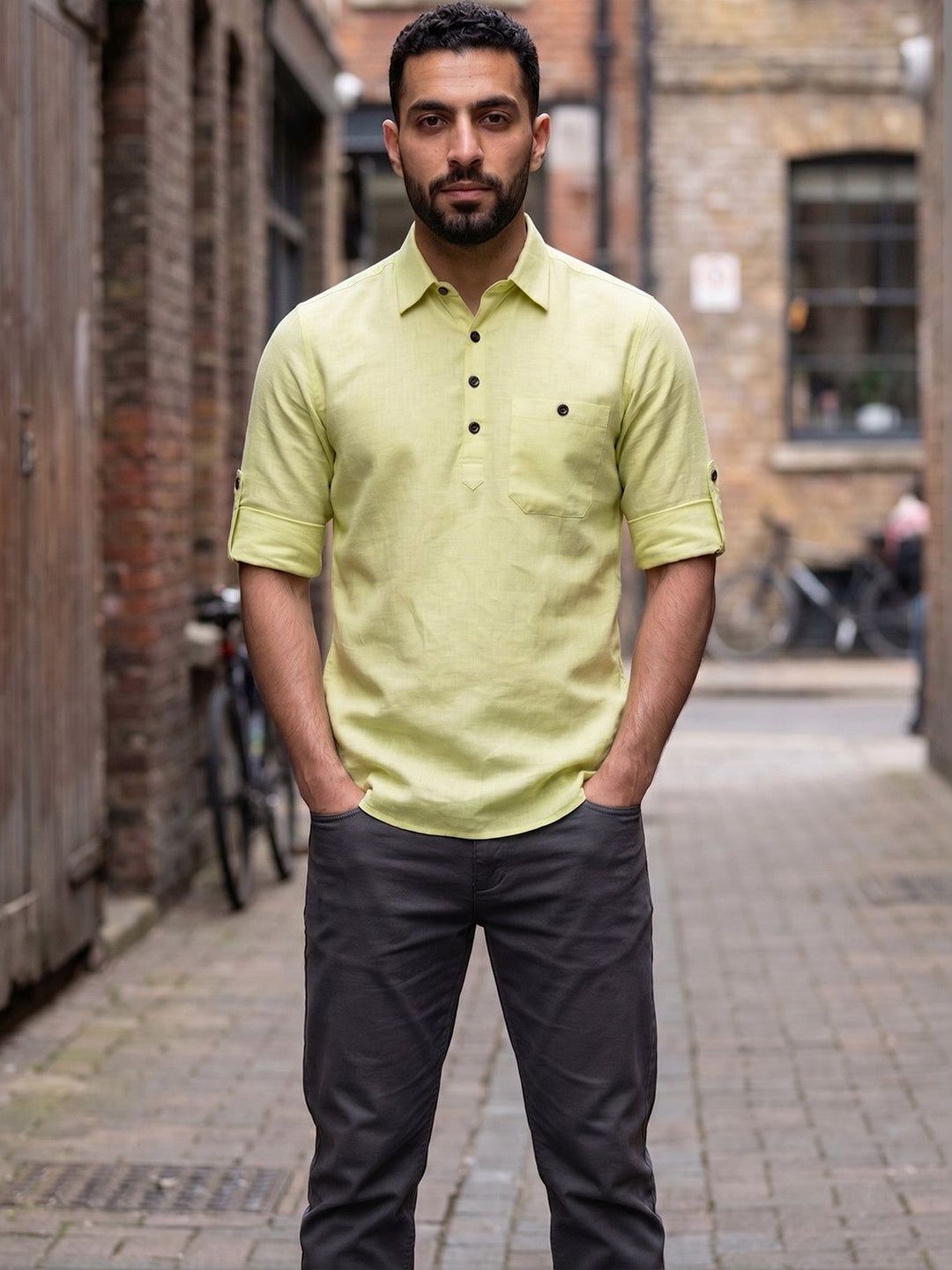 RAY LIGHT Men Kurta
