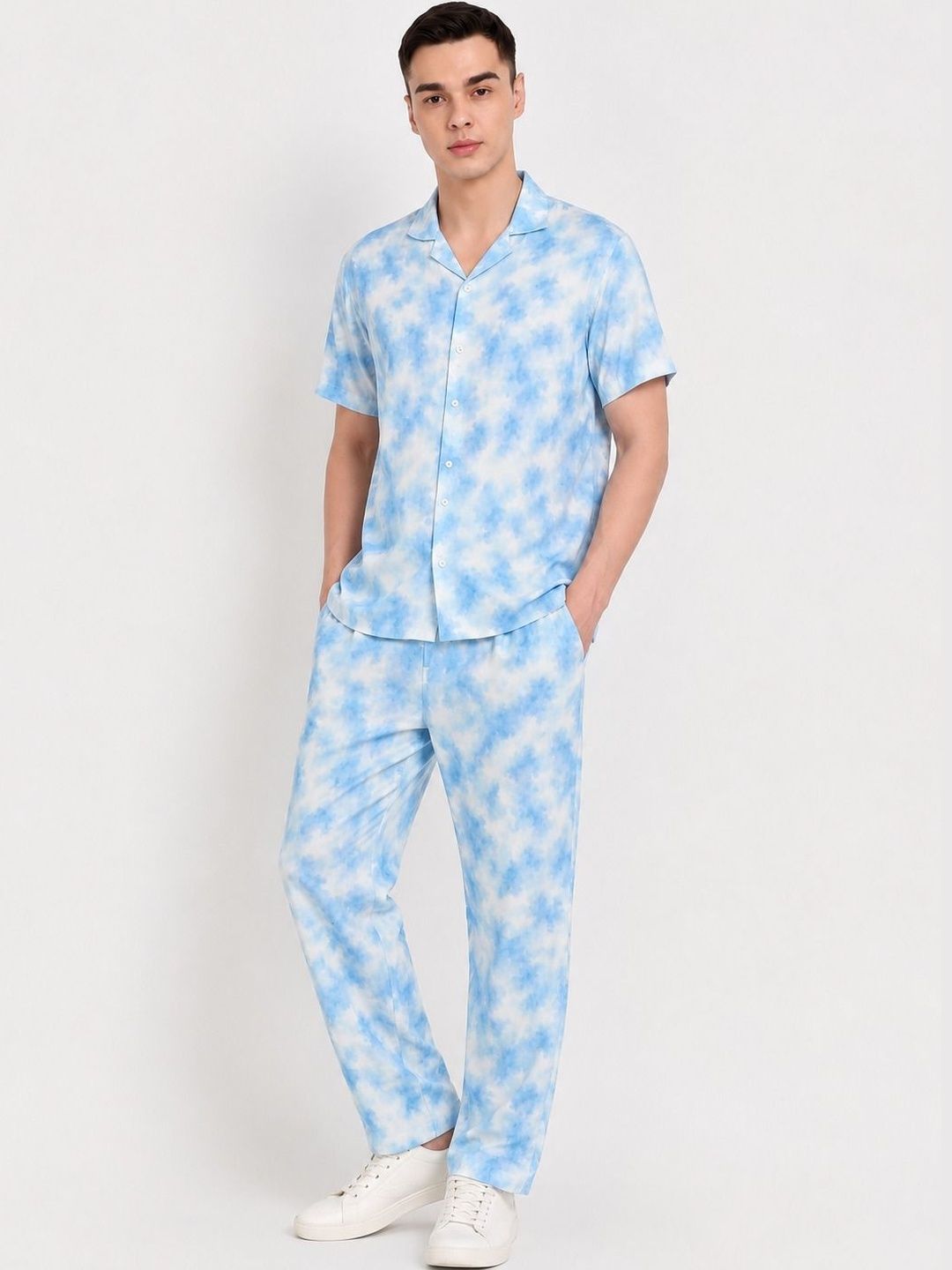 TILISM TILISM Tie and Dye Cotton Dyed Shirt with Trousers
