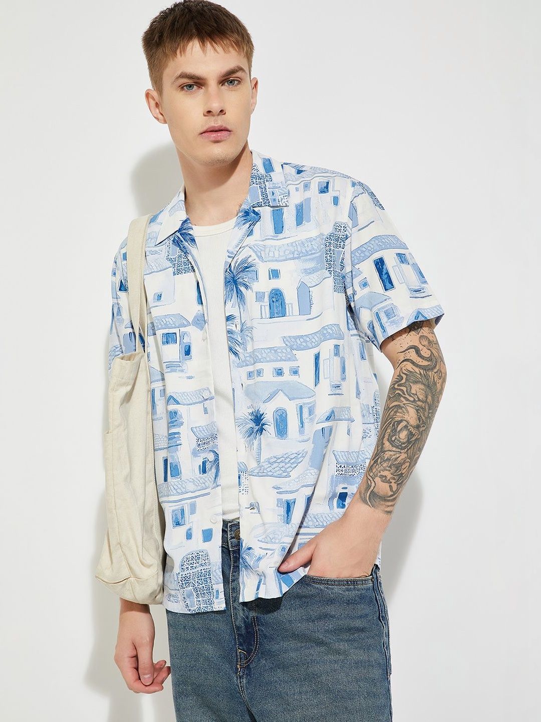 max Men Printed Casual Shirt