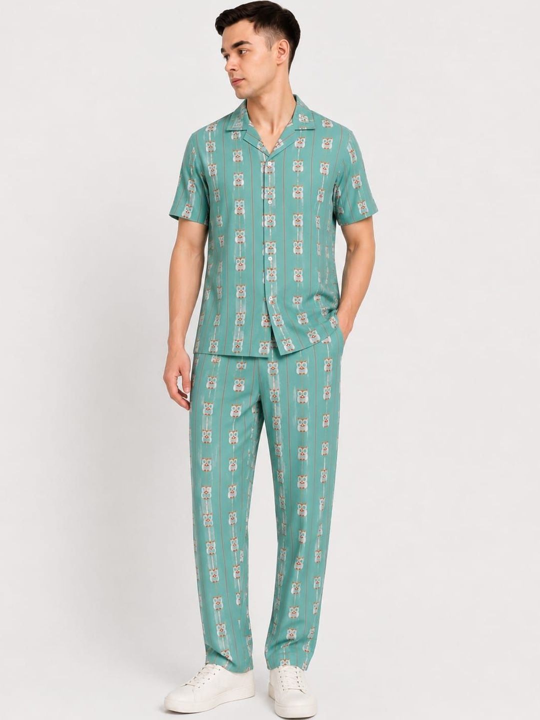 TILISM TILISM Cotton Printed Shirt with Trousers