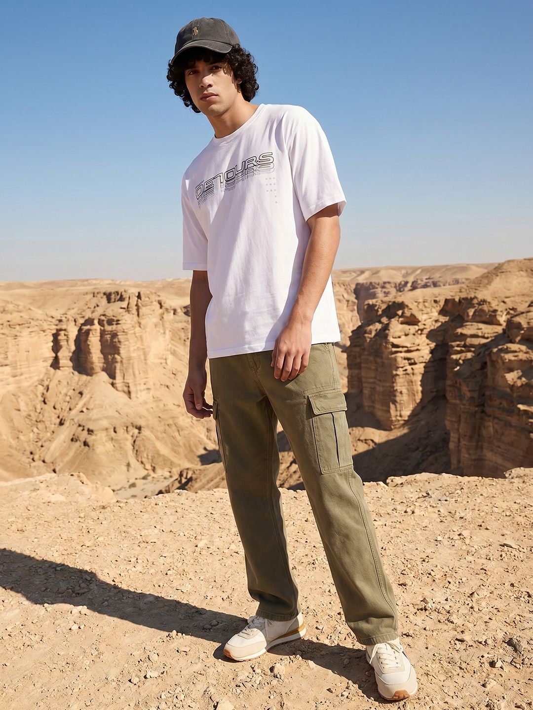 The Roadster Life Co. Relaxed Fit Typography Printed T-Shirt