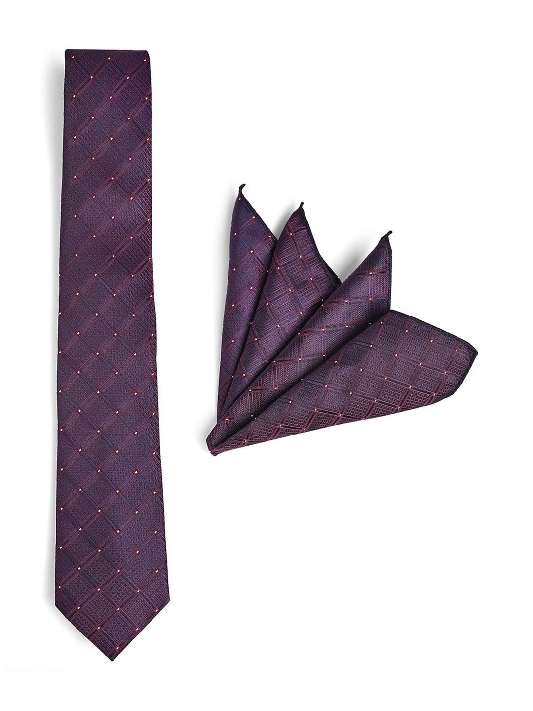 Cazzano Men Checked Skinny Tie