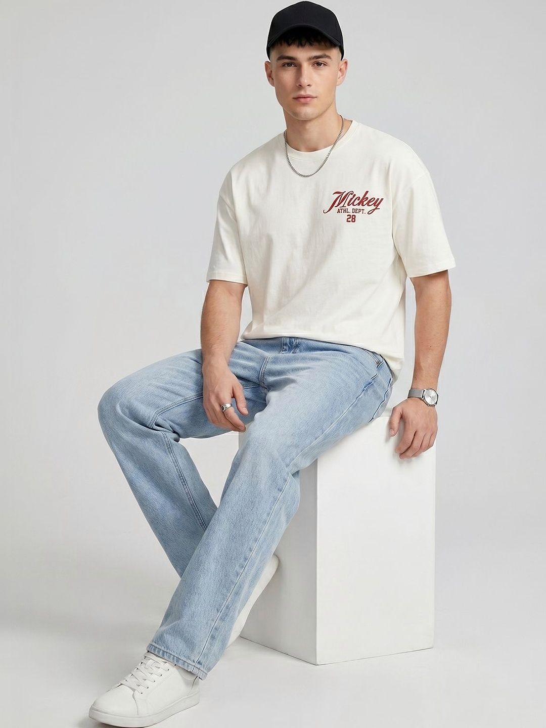 Kook N Keech Disney Men Mickey Mouse Printed T-shirt