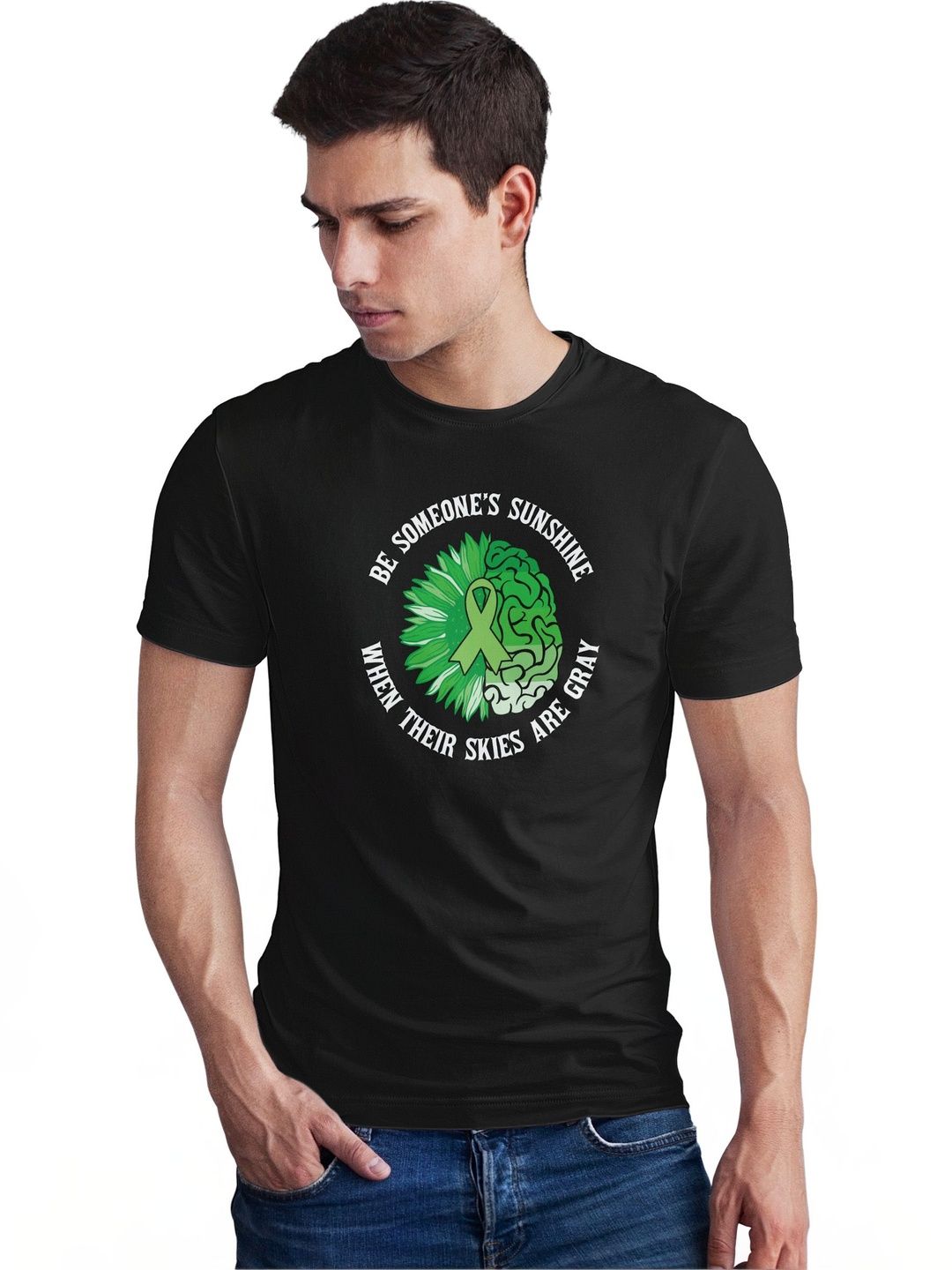 Seekbuylove Men Printed Bio Finish T-shirt