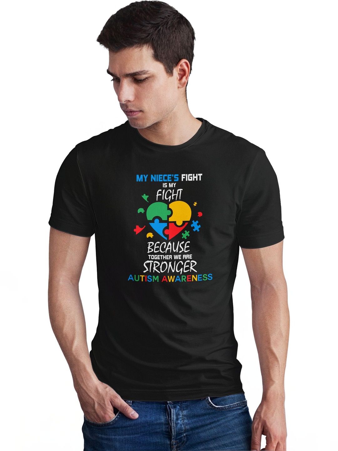 Seekbuylove Men Typography Printed Bio Finish T-shirt