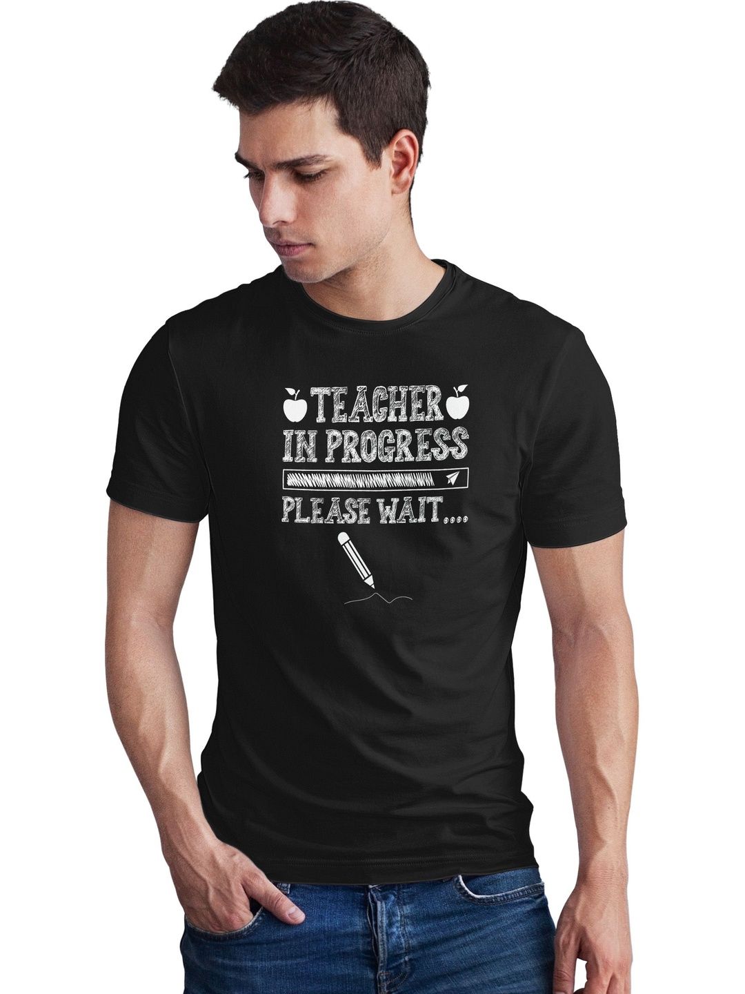 Seekbuylove Men Typography Printed Bio Finish T-shirt